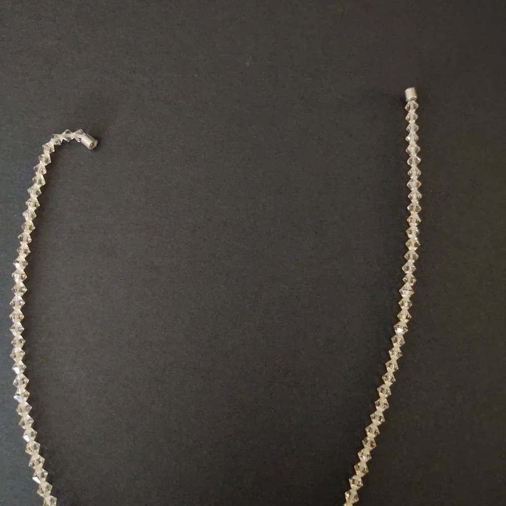Crystal and stone necklace